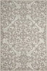 Nourison Damask DAS01 Ivory/Grey Area Rug
