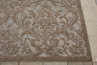 Nourison Damask DAS02 Grey Area Rug Detail Image