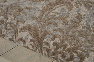 Nourison Damask DAS02 Grey Area Rug Detail Image