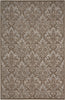 Nourison Damask DAS02 Grey Area Rug 5' X 7'