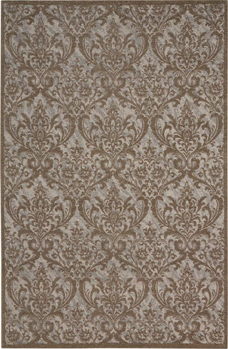 Nourison Damask DAS02 Grey Area Rug