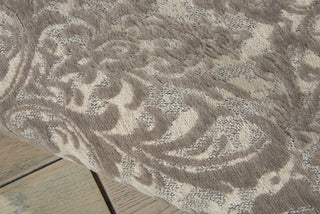 Nourison Damask DAS02 Ivory/Grey Area Rug Detail Image