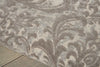 Nourison Damask DAS02 Ivory/Grey Area Rug Detail Image