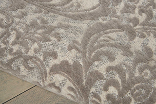 Nourison Damask DAS02 Ivory/Grey Area Rug Detail Image