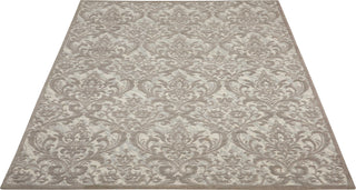 Nourison Damask DAS02 Ivory/Grey Area Rug Main Image