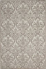 Nourison Damask DAS02 Ivory/Grey Area Rug Main Image