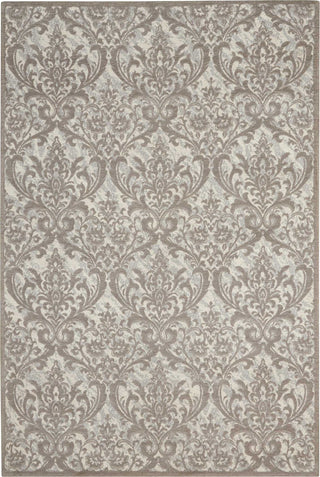 Nourison Damask DAS02 Ivory/Grey Area Rug Main Image