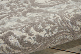 Nourison Damask DAS02 Ivory/Grey Area Rug Detail Image