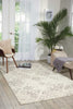 Nourison Damask DAS03 Ivory Area Rug Room Image Feature