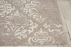 Nourison Damask DAS03 Ivory/Grey Area Rug Detail Image