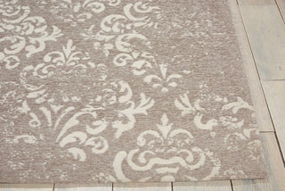 Nourison Damask DAS03 Ivory/Grey Area Rug Detail Image