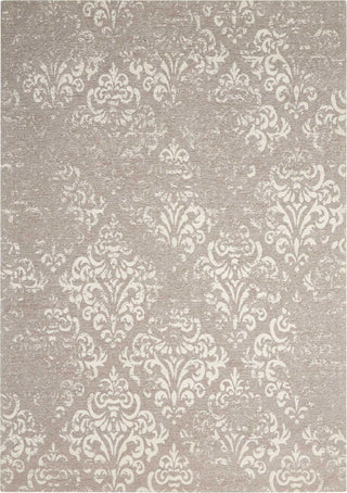 Nourison Damask DAS02 Ivory/Grey Area Rug