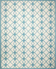 Nourison Decor DER03 Ivory Blue Area Rug 8' X 10'