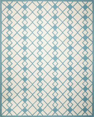 Nourison Decor DER03 Ivory Blue Area Rug 8' X 10'