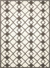 Nourison Decor DER03 Ivory Grey Area Rug 5' X 7'