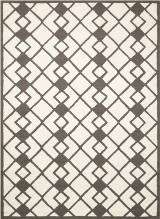 Nourison Decor DER03 Ivory Grey Area Rug 5' X 7'