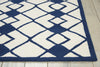 Nourison Decor DER03 Ivory Navy Area Rug Detail Image