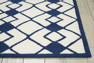 Nourison Decor DER03 Ivory Navy Area Rug Detail Image
