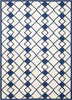 Nourison Decor DER03 Ivory Navy Area Rug 5' X 7'