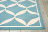 Nourison Decor DER06 Aqua White Area Rug Detail Image