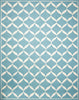 Nourison Decor DER06 Aqua White Area Rug
