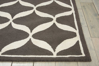 Nourison Decor DER06 Grey White Area Rug Detail Image