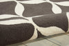 Nourison Decor DER06 Grey White Area Rug Detail Image
