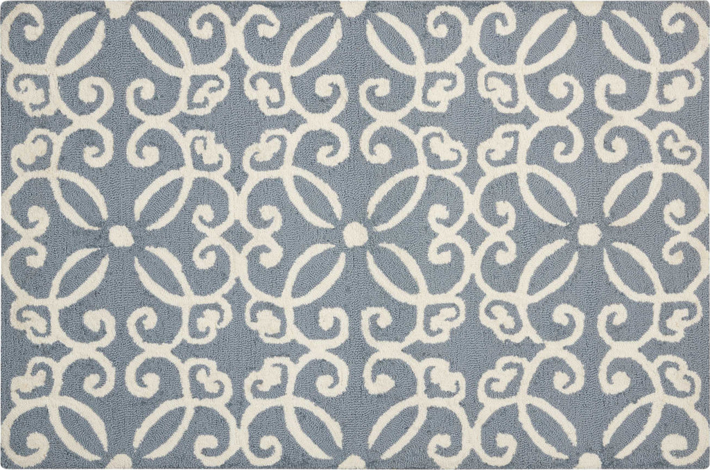 Nourison Decor DER13 Light Blue Area Rug main image