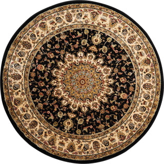 Nourison Delano DEL04 Black Area Rug 7'10'' X ROUND