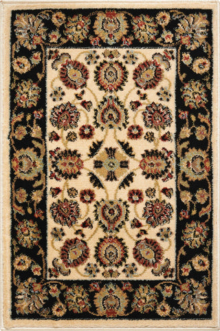 Nourison Delano DEL01 Ivory/Black Area Rug