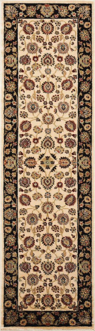 Nourison Delano DEL01 Ivory/Black Area Rug