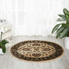 Nourison Delano DEL01 Ivory/Black Area Rug Room Image