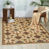 Nourison Delano DEL02 Ivory Area Rug Room Image Feature