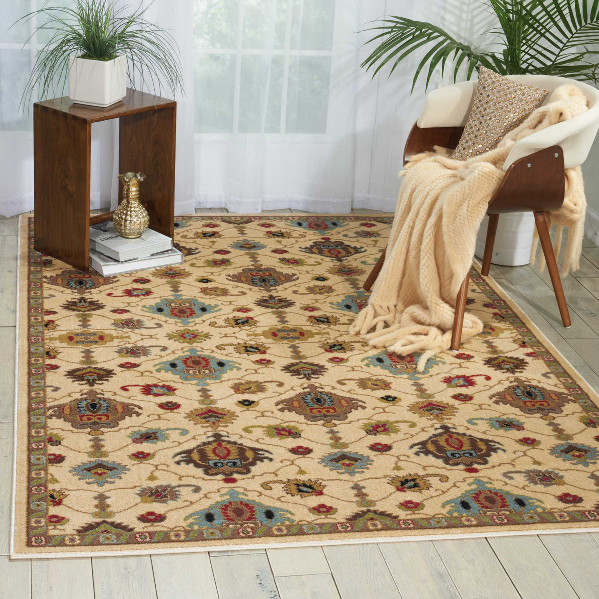 Nourison Delano DEL02 Ivory Area Rug – Incredible Rugs and Decor