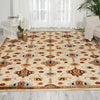 Nourison Delano DEL02 Ivory Area Rug Room Image