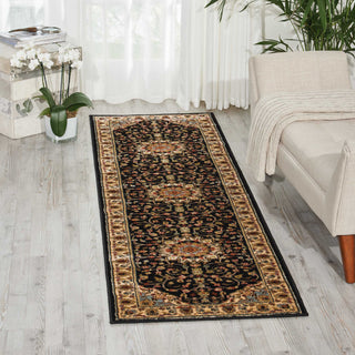 Nourison Delano DEL04 Black Area Rug Room Image