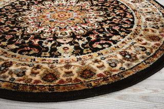 Nourison Delano DEL04 Black Area Rug Detail Image