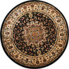 Nourison Delano DEL04 Black Area Rug 3'4'' X 3'4'' Round