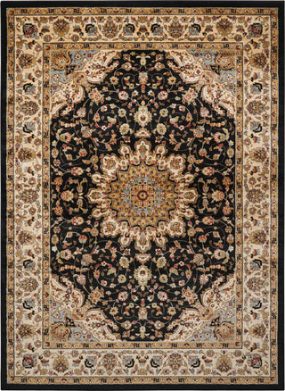 Delano DEL04 Black Area Rug by Nourison Main Image