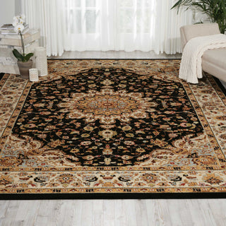 Nourison Delano DEL04 Black Area Rug Room Image