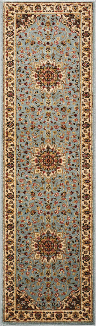 Nourison Delano DEL04 Blue Area Rug 2'2'' X 7'6'' Runner