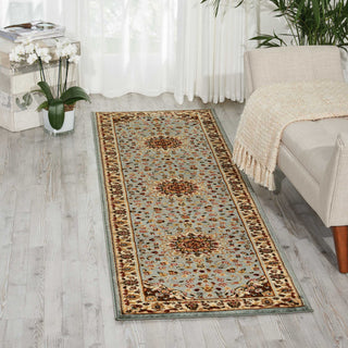 Nourison Delano DEL04 Blue Area Rug Room Image