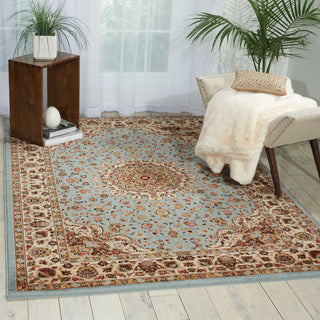 Nourison Delano DEL04 Blue Area Rug Room Image