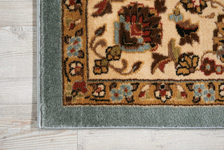 Nourison Delano DEL04 Blue Area Rug Corner Image