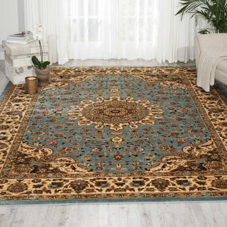 Nourison Delano DEL04 Blue Area Rug Room Image