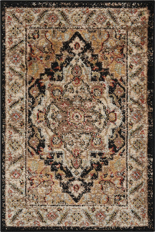 Nourison Delano DEL05 Black Area Rug