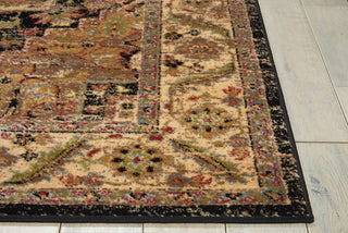 Nourison Delano DEL05 Black Area Rug Detail Image