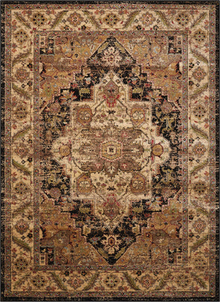 Nourison Delano DEL05 Black Area Rug main image