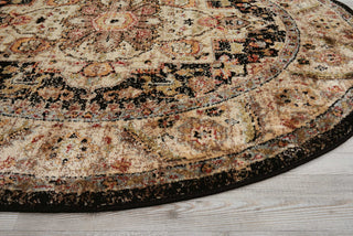 Nourison Delano DEL05 Black Area Rug Detail Image