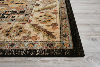 Nourison Delano DEL05 Black Area Rug Detail Image